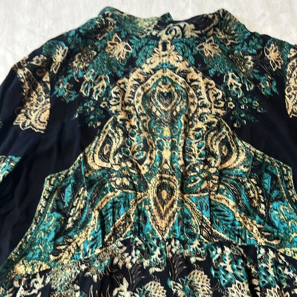 Free people Lady Luck mini dress bell sleeve oversized flowy